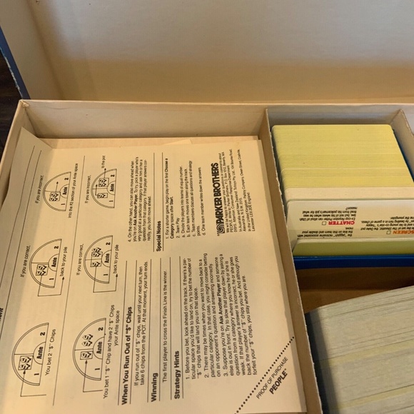 Vintage 1984 Parker Brothers People Weekly Trivia Game Nostalgia - Picture 7 of 15